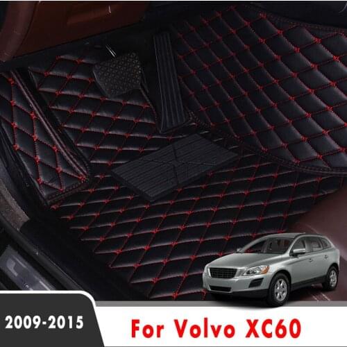 For Volvo XC60 2015 2014 2013 2012 2011 2010 2009 Car Floor Mats Interior Accessories Styling Waterproof Leather Carpets Covers