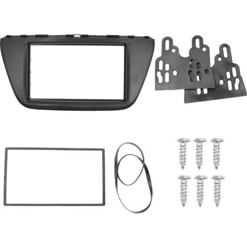 Double 2Din Frame For SUZUK SX4 S CROSS 2014 2 din Radio Fascia DVD Stereo Panel Mounting Installation Kit Frame Car Accessories