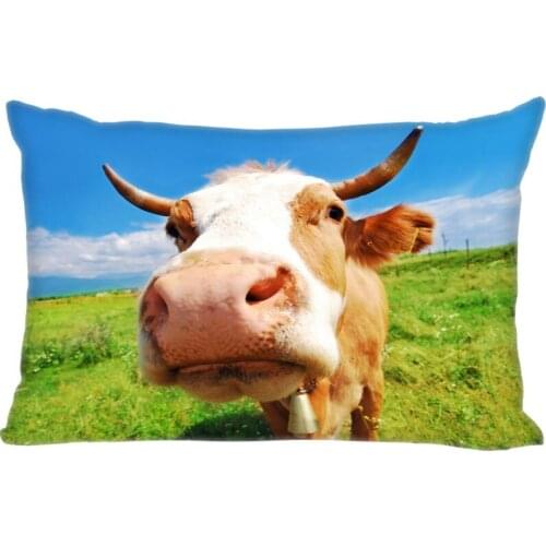 Animal Cow Double Sided Rectangle Pillow Covers Bedding Comfortable Cushion/Good For Sofa/Home/Car High Quality Pillow Cases