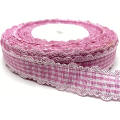 5Yards/lot 18mm Cotton Ribbon Lace Handmade Design Printed Cotton Ribbons For Wedding Christmas Decoration DIY Sewing Fabric #08