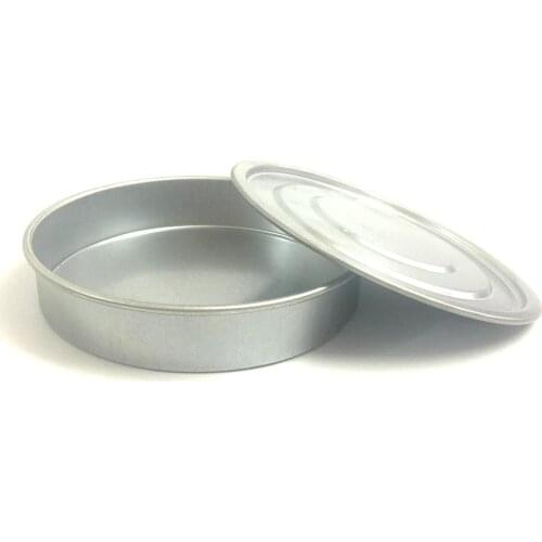 Cover And Tray For Test Sieve Diam. 20 cm Galvanized Lid And Bottom For Laboratory Sampling Inspection Pharmacopeia Sieve 1/PK