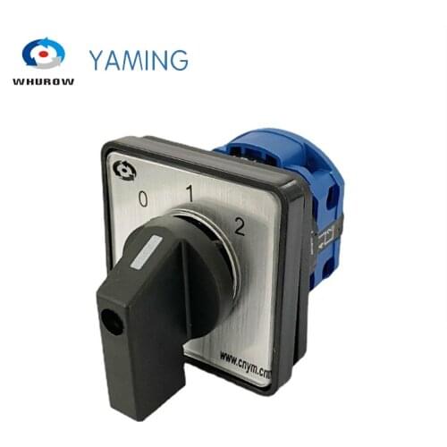 LW26 YMW26-20/1 Rotary switch knob 3 position on-off-on 690V 20A 2 poles 4 terminals Motor universal cam switch