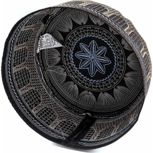 Mens Muslim Prayer Caps Black Islamic Hats Handsome India Ethnic Clothing Arab Musulman Fashion Accessories African Head Hats