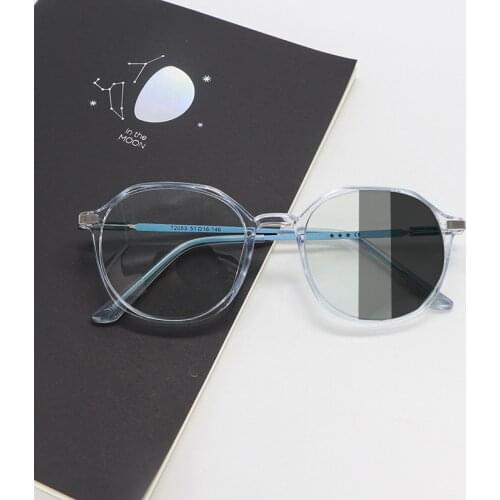 Photochromic Transition Glasses for Women Anti-blue Light Anti-radiation Anti Radiation Men Computer Glasses Replaceable Lens