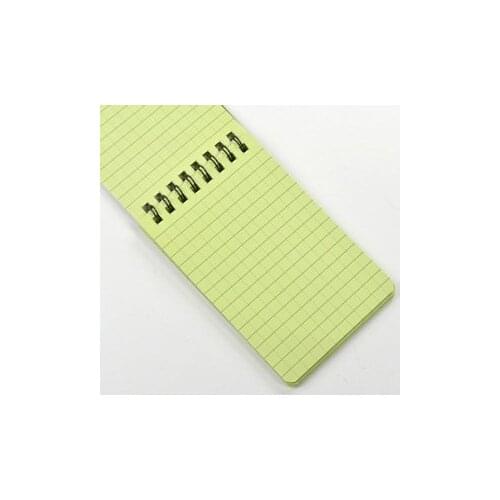 Wholesale!!10 Pieces Green Tactical Note Book All-Weather Notebook Waterproof Writing Paper in Rain