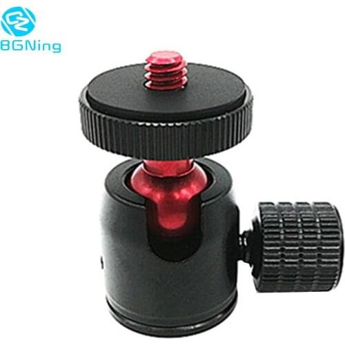 Portable Rotatable Hot Shoe Mini Ball Head Tripod with 1/4" inch Thread Screw for SLR Cameras Photography Accessories