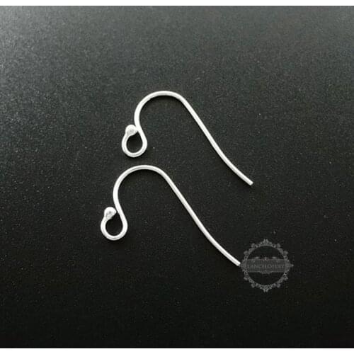 12*22mm 925 solid sterling silver earrings hoop DIY jewelry findings supplies 1702064