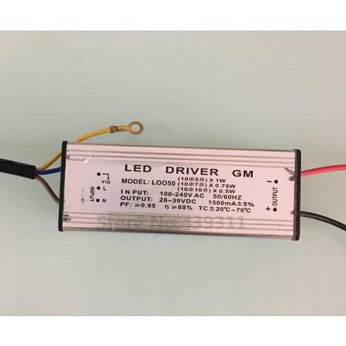 50W/70W/100W IP65 Waterproof Integrated LED Driver Power Supply Constant Current AC100-240V DC28-39V 1500mA free shipping