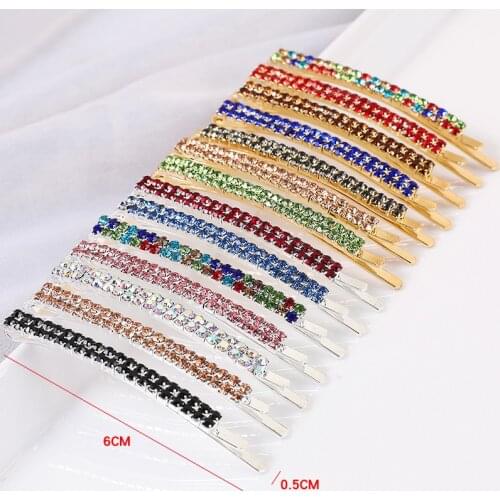 2020 New Elegant Rhinestone Hairpins Women Girls Hair Clips Pin Accessories Hair Ornaments Hairclip Hairgrip Barrettes Headdress