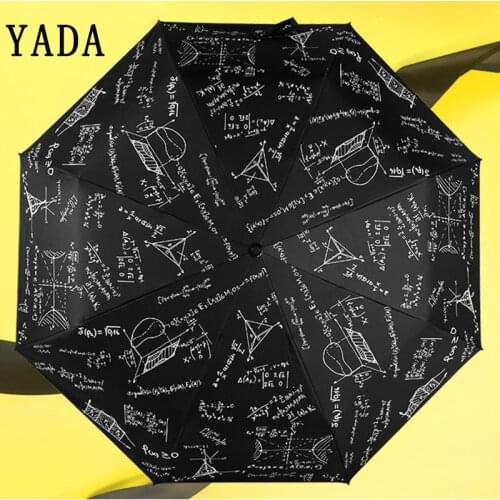 YADA Brand Custom Charms Mathematics Umbrella Folding Rain Women Student Umbrella For Womens Windproof Formula Umbrellas YS859