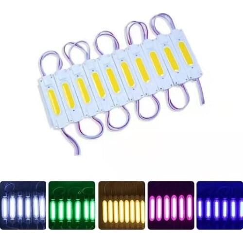 60pcs 12V LED Module 6 LEDs Super Bright String Light with Lens White Color IP65 Waterproof SMD Advertisement Design LED Module