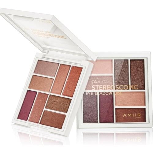 Amiir 8 cor tridimensional sombra terra perolescente matte grande paleta maquiagem definido venda