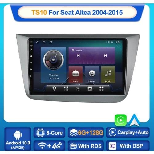 MEKEDE Android 10 For Seat Altea 2004-2015 Toledo 2004 - 2009 Car Radio Multimedia Video Players Android Auto CarPlay 2 din dvd