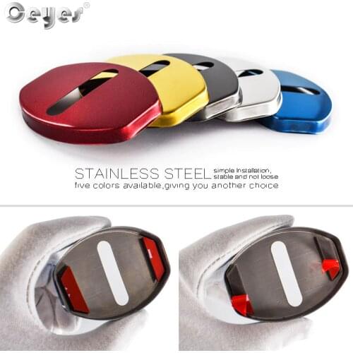 Ceyes Car Door Lock Cover Case For Volkswagen VW Touran T5 MK6 Passat B5 B6 B7 Golf 4 5 6 7 Polo Oem Decoration Auto Accessories