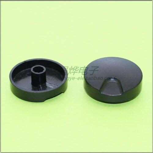 10 pieces 32*11.5MM black plastic knob potentiometer knob volume adjustment knob cap flower shaft inner hole 6MM
