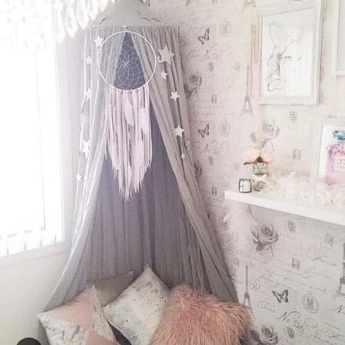 Fessyc@blue color Childrens tent canopy bed curtain indoor games house baby toy house half Indian photography tent nook