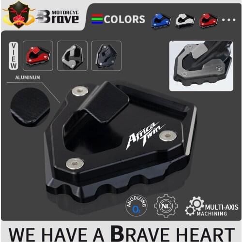 For Honda CRF 1000 L Africa Twin Adventure Sports 2018 2019 2020 Side Stand Enlarger Plate Kickstand Enlarge Extension CRF1000L