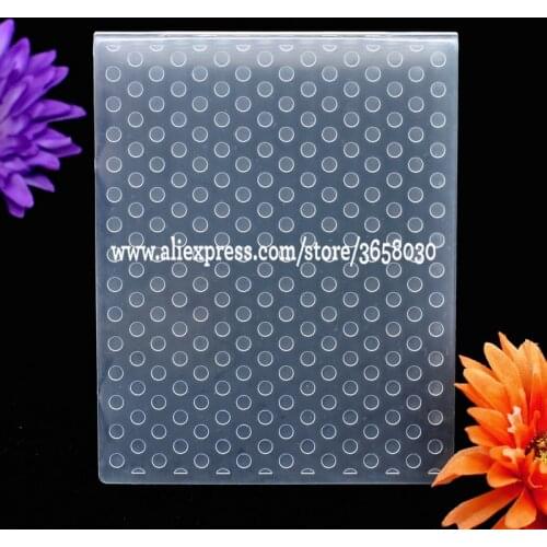 Dots Plastic Embossing Folder For Scrapbook DIY Album Card Tool Plastic Template 12.1x15.3cm 8071034