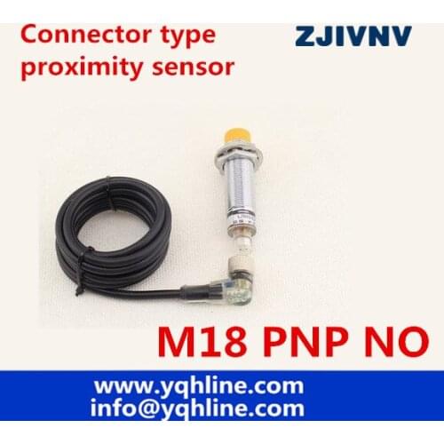 Best quality CE approval 2 year warranty M18 PNP NO proximity inductive switch with plug detect metal connector type sensor dc