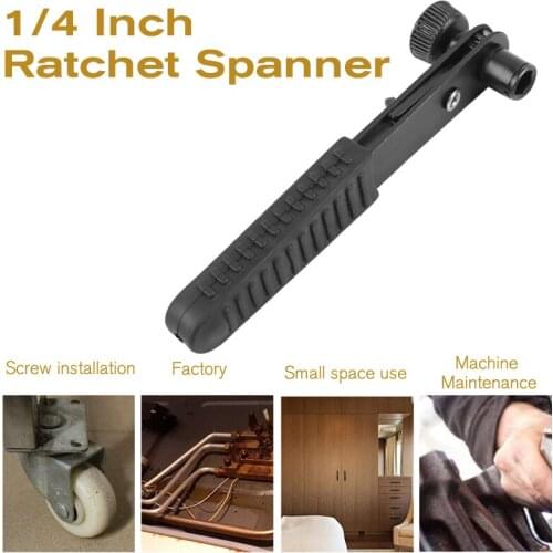 1pcs 6.35mm Rapid Ratchet Wrench Screwdriver Rod Socket Tool Ratchet Wrench