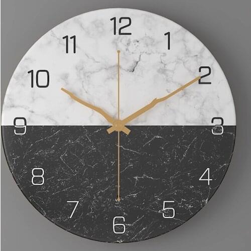 Nordic Kitchen Wall Clock Metal Living Room Creative Large Modern Clocks Wall Home Decor Silent Reloj De Pared Grande Brief