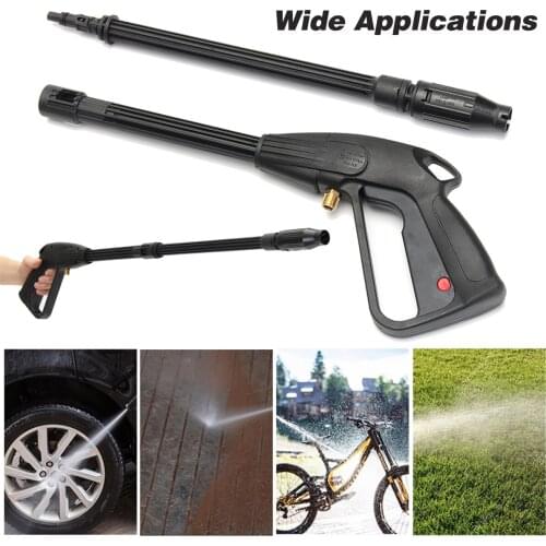High Pressure Washer Gun High Power Washer Water Spray Gun with Long Wand 160bar Cleaning Tool for Washing Car Machine