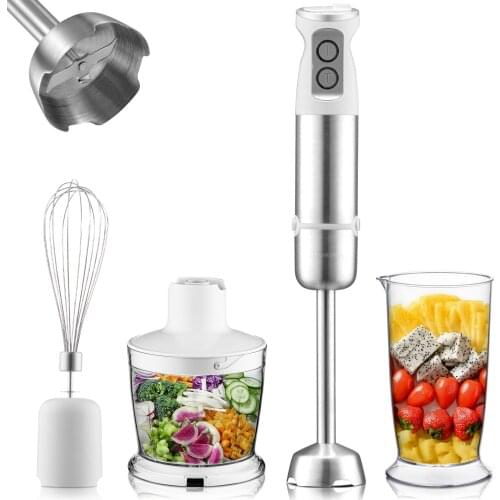 Inkbird INK-HB01 Immersion Hand Blender 6-Speed 4-in-1 Stick Blender with 600ml Beaker Immersion Egg Whisk Mixer Juicer Grinder