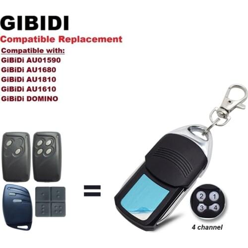 Garage Remote Control 433MHz For GIBIDI AU1600 AU1610 AU1680 AU1810 DOMINO Transmitter Gate Command Rolling Code