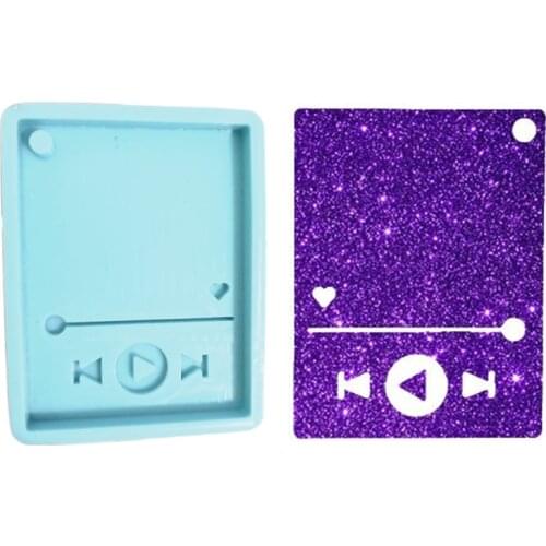DIY Crafts Polymer Super Glossy Epoxy Resin Player Mold Keychain Silicone Mould