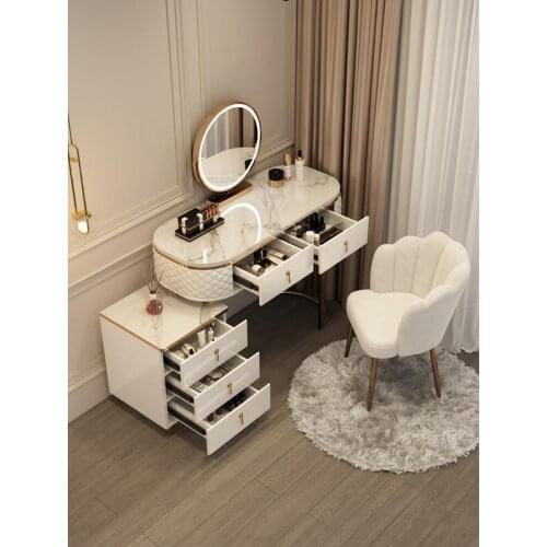 Nordic dressing table, storage cabinet, one bedroom, small family, net red style, modern simple and luxurious dressing table