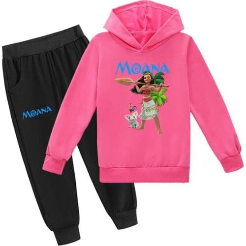 Spring Baby Boy Hoodies Children Tops Girl Cartoon Moana Print Sweatshirt Kid Long Sleeve T Shirts Clothes Fall Baby Outerwear