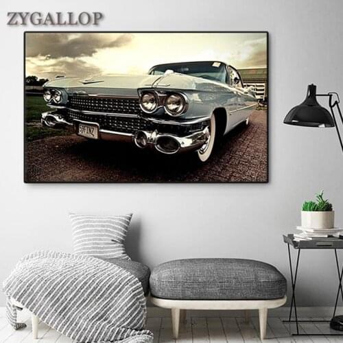 Vintage Car Wall Posters And Prints Classic Retro Car Picture HD Print Canvas Painting Car Wall Art For Living Room Decor Cuadro