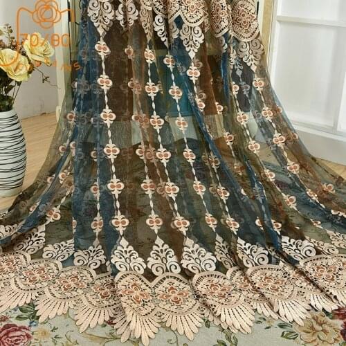 Embroidery window screen high-grade water-soluble embroidery finished custom bedroom window screen cloth embroidery screen