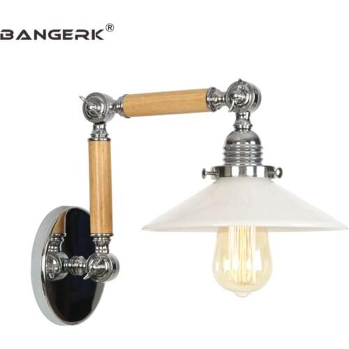 Japanese Long Arm LED Wall Lamp Loft Edison Sconces Modern Adjust Flexible Wall Lights For Home Decor Lighting Indoor Wandlamp