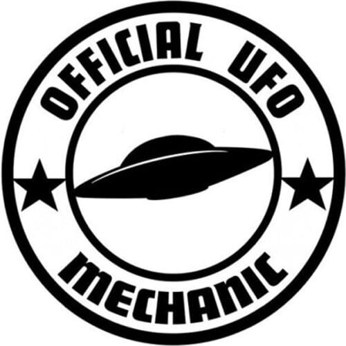 LLY-1073 Personalized UFO Mechanic Funny Car Sticker PVC Auto Parts Fashion Window Decoration Waterproof Exquisite Decals