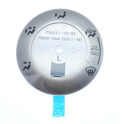 1pc for Honda city Old Hatchback Fit Radio Button Sticker Fan Air Conditioner Knob Gear Display Trim gray
