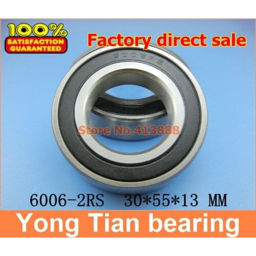 1pcs) High quality deep groove ball bearing double rubber sealing cover 6006-2RS 30*55*13mm