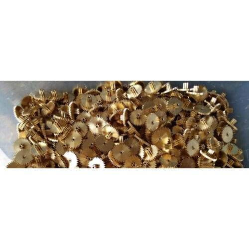 0.3M 8T 32T Small modulus double gear Hole 0.95 0.98mm 1mm motor shaft straight teeth Toy model