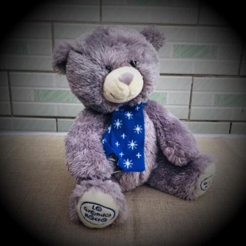 2019 Seated Teddy Bear Grey Plush Toys Simulation Giant Squid Stuffed Toys Cute Animal Plush Dolls for Kids Boys Girls Gifts