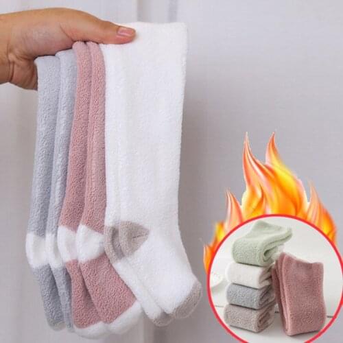 2021 Baby high socks warm thick terry cotton kids girl knee socks boy child socks baby newborn infant girl over knee loose socks
