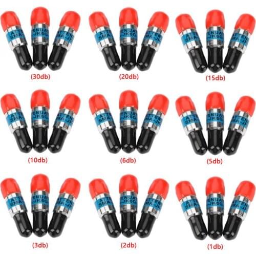 3Pcs SMA Male to Female RF Coaxial DC Block DC-6.0GHz 50ohm Constant Attenuation 1-30dB