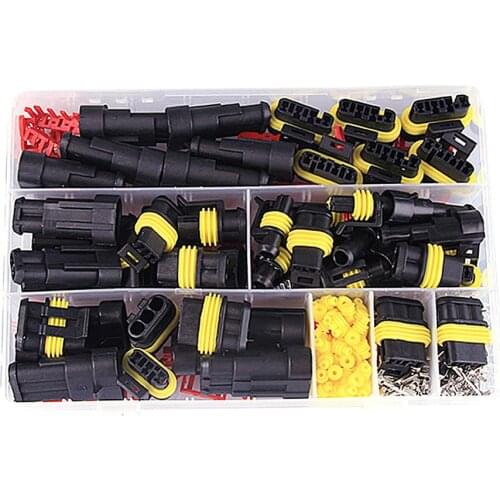 352pcs HID Waterproof Connectors 1/2/3/4 Pin 26 Sets Car Electrical Wire Connector Plug Truck Harness 300V 12A Fast Delivery