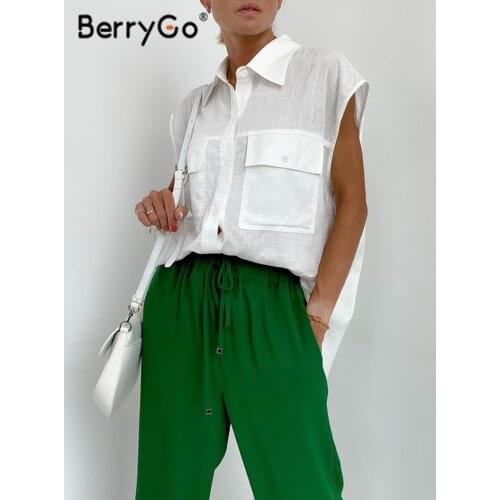 Свободные блузки BerryGo China At AliExpress
