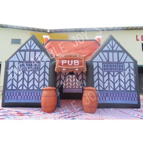 Free air ship to door!10x5x5m inflatable pub, gaint bar tent,hot sale inflatable pub outdoor party bar tent