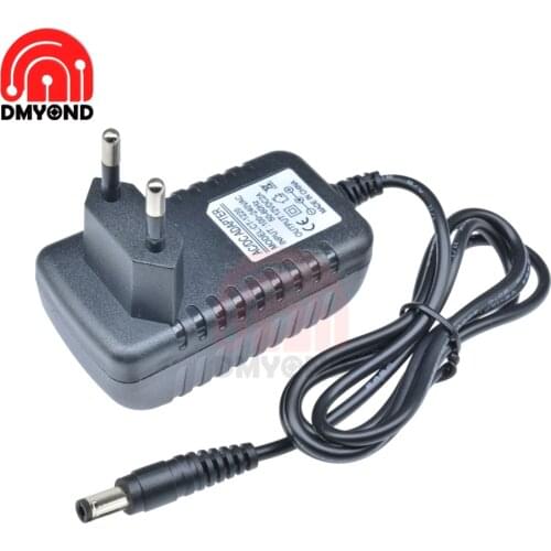 DC 12V 2A Power Adapter Supply EU Plug 5.5X2.1MM Interface 100-240V Input 50/60Hz Line Length 1M Short Circuit Overload Protect