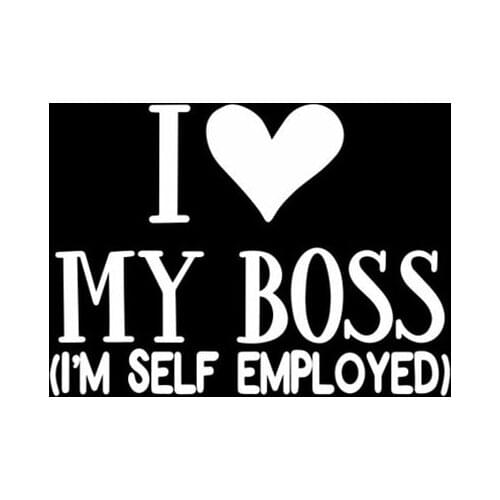 Black/Sliver I Love My Boss Decal Text Bumper Decor Decals Waterproof Removable Art Rear windshield Decoration S948