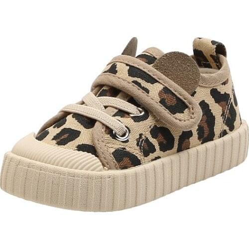 CMSOLO Toddlers Spring Summer New Fashion Casual Shoes Baby Kids Single Heels Flat Shoes Latest Leopard Boys Girls Casual Shoes