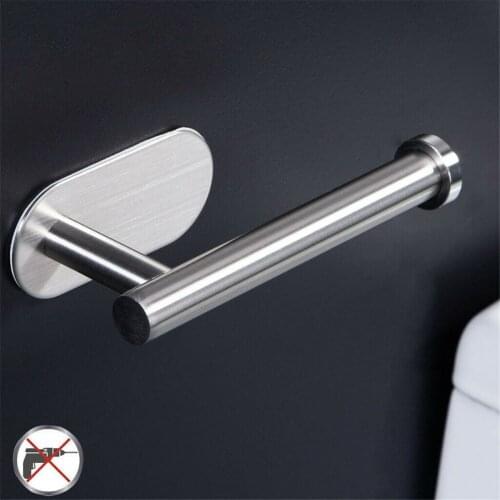 Toilet Roll Holder Self Adhesive Toilet Paper Holder For Bathroom Stick On Wall