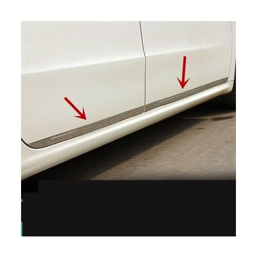 Stainless Steel Doors Skirt Styling Decorated Mouldings For Peugeot 508 2011 12 13 4 15 16 17 CA239