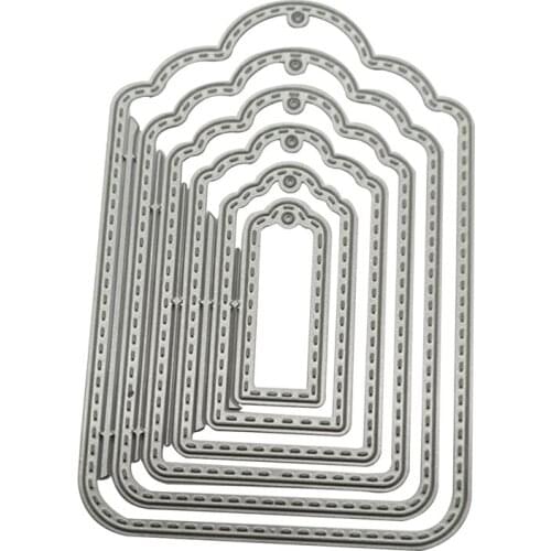 Banner Frame Metal Cutting Dies Cut Mold Scrapbook Paper Craft Knife Mould Blade Punch Stencils Dies